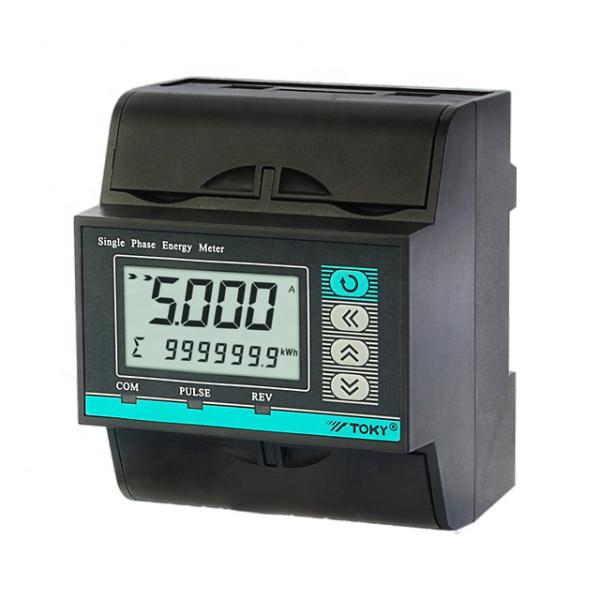 Buy Rail Mounting Power Meter RS485 Port Multi Tariff Rate Industrial LCD Display at wholesale prices