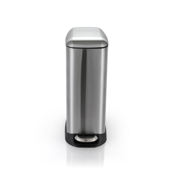 Buy Smudge Resistant 12L Rectangle Stainless Steel Garbage Can at wholesale prices