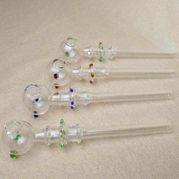 Mens Daily Use Glass Smoking Pipe High End Smart Looking OEM / ODM Available