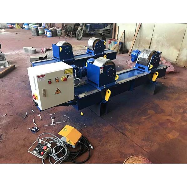 Blue Oil Tank Conventional Welding Rotator, Pressure Vessels Turning Rollers 10T