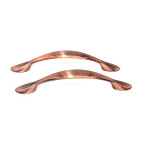 Bronzed Sandblasting Cabinet Handle Metal Die Casting Luxury Arch Shape