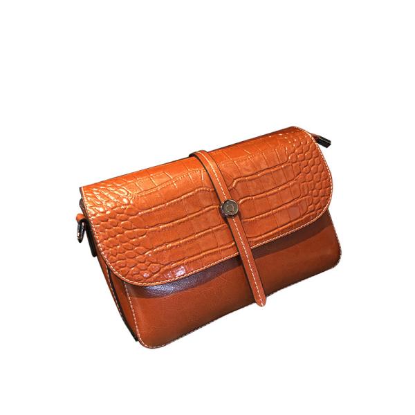 Buy Ladies Genuine Leather Sling Shoulder Bags With Canvas Straps at wholesale prices