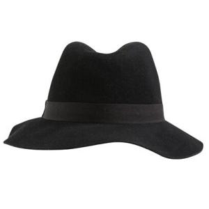 Outdoor hat braided leather hatband 100% wool felt