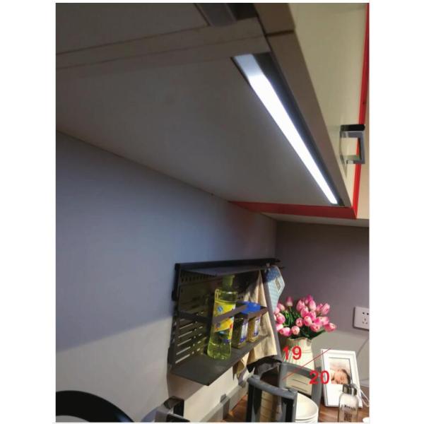 Free Handle Laminated Furniture Cabinet Lighting With Double Faces Irritation Angle