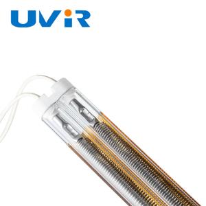 2500W Medium Wave Infrared Lamp 415V Gold Plated Quartz Tube