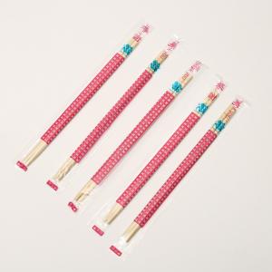Round Bamboo Chopsticks Eco Friendly Bamboo Chopsticks Opp Packed