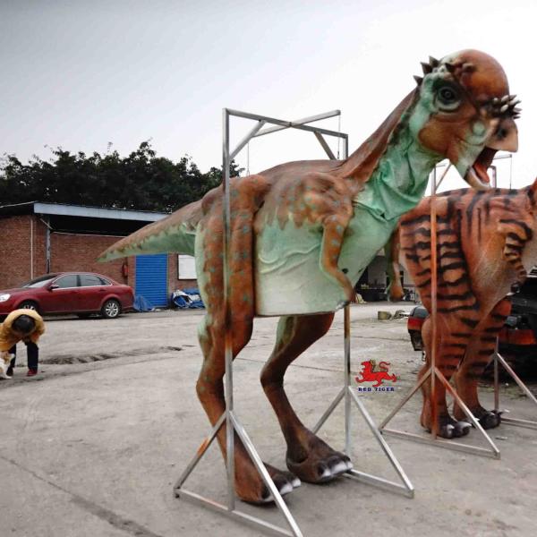 TUV Realistic Dinosaur Costume / Pachycephalosaurus Costume For Shopping Malls