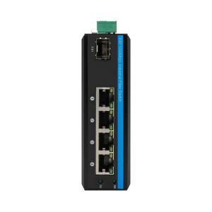 4 Port DIN PoE Switch Gigabit Network 100M 1G SFP Fiber Unmanaged Fanless