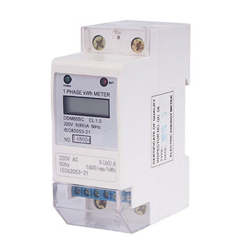 Buy DDS155 Single Phase DIN Rail Electric Meter with RS485 Interface at wholesale prices