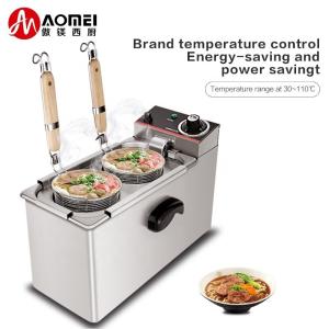 Stainless Steel 201/304 Commercial Electric Instant Noodle Cooker 215x420x310mm