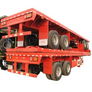 CIMC Second hand 3-Axle Flatbed Skeleton Semi-Trailer