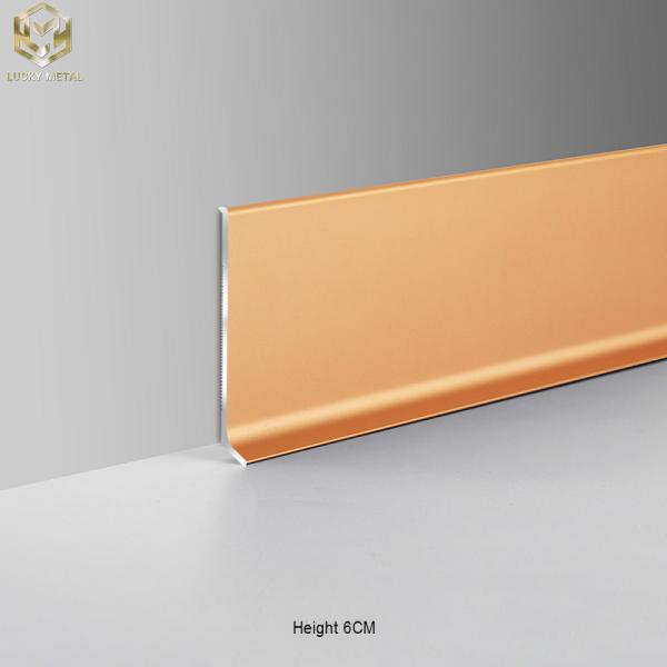 Buy Home Deep Processing Aluminum Skirting Board Baseboard Moulding at wholesale prices