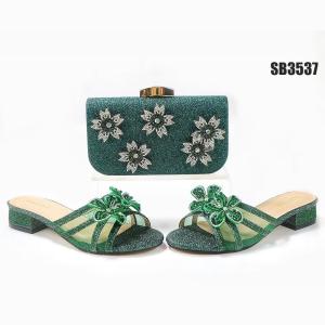 Supoo wholesale price wedding shoes matching bags african high heel shoes for