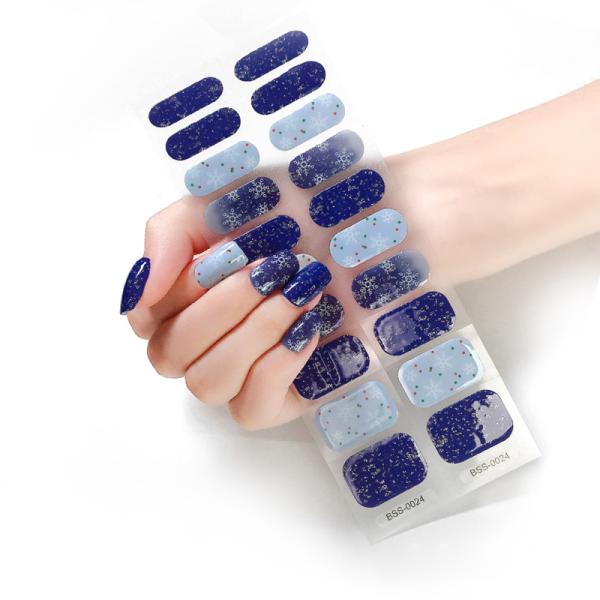 New Product Innovative Rhinestone Custom Product Flowers Gel Nail Wraps Printing Nail Art Polish Stickers Factory Supply