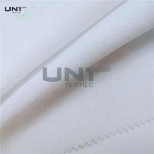 Eco Friendly Woven Fusible Interlining Double Dot 100% Polyester Adhesive