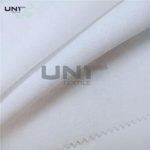 Buy Eco Friendly Woven Fusible Interlining Double Dot 100% Polyester Adhesive at wholesale prices