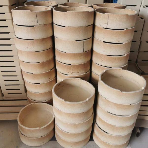 Ceramic Kiln Furniture Refractory Cordierite Sagger Round High Temperature