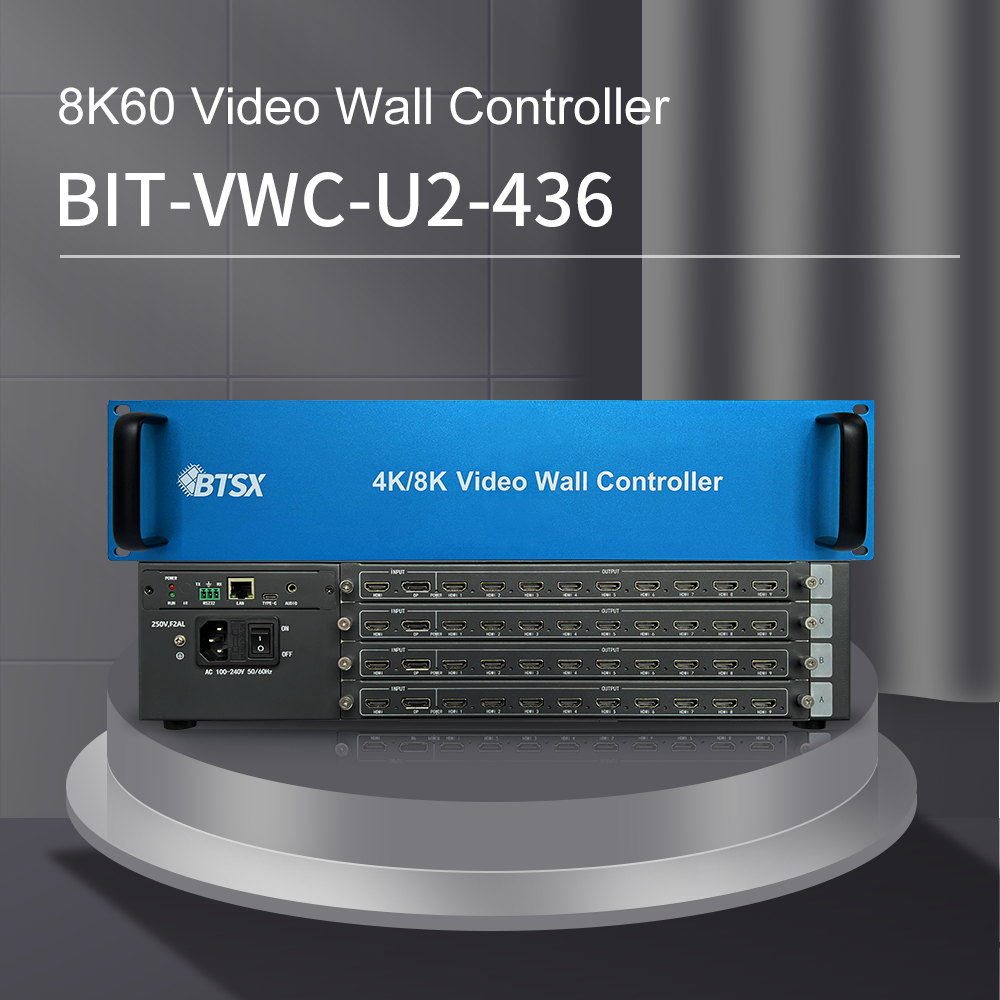 1920x1080P60 Output Resolution Video Wall Controller Customizable Grid Up To 8x8