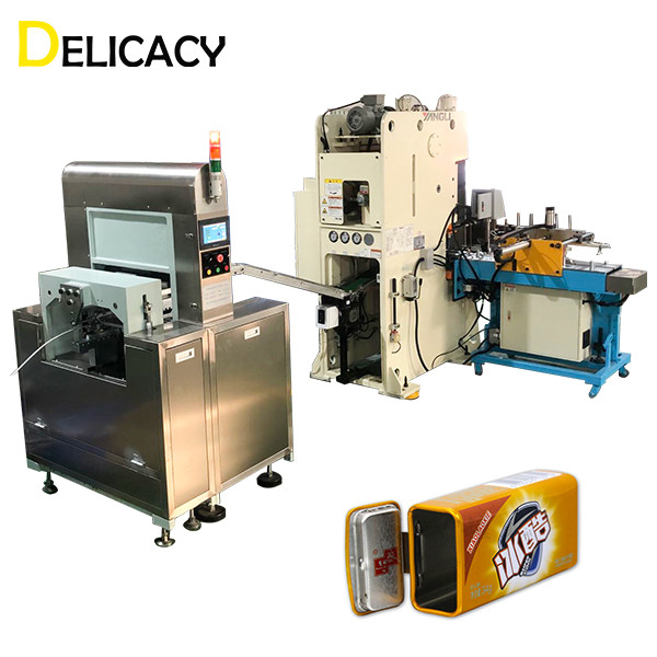 Buy Automatic Locking Tin Can Making Machine With Strip Feeding System at wholesale prices