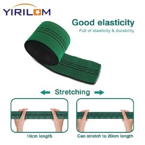 Green Stripped Furniture Elastic Sofa Webbing For Sofa Chair