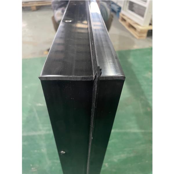 Fly Screen Black UPVC American Single Sliding Window With FiberGlass Screen Netting Material