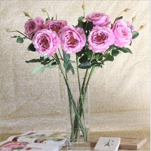Quality Wholesale Long Stem Artificial Silk Roses for sale