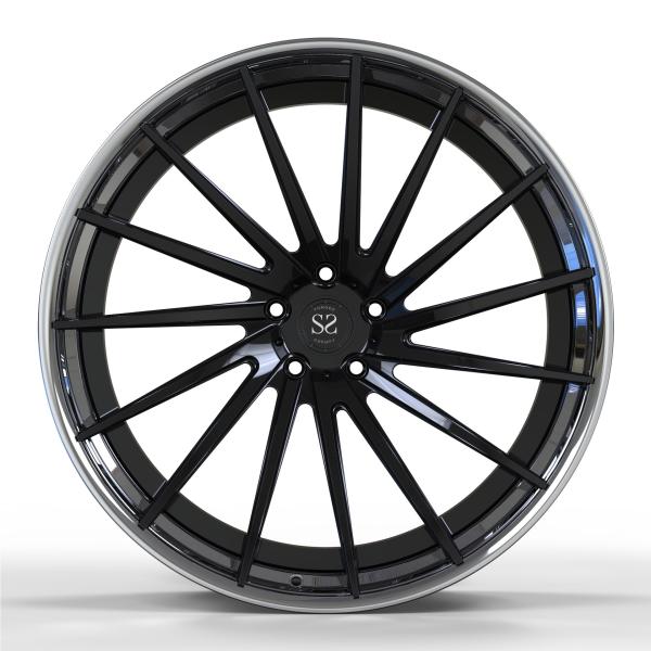 Rotational Concave Forged 2 Piece Wheels For Audi RS6 20inch Polished Rims