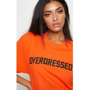 Overdress ladies printed T shirt with O neck