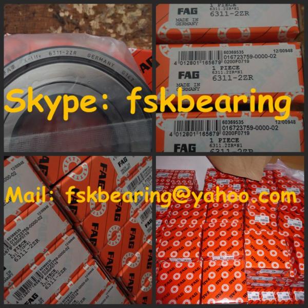 Water Proof Ball Bearings 6311-2ZR Gcr15 Chrome Steel / AISI 304 Stainless Steel