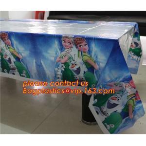 108cm *180cm Cartoon princess disposable tablecloth happy birthday party plastic
