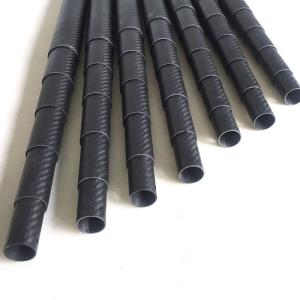 Lightweight Carbon Fiber Telescopic Poles 3K plain For Industrial