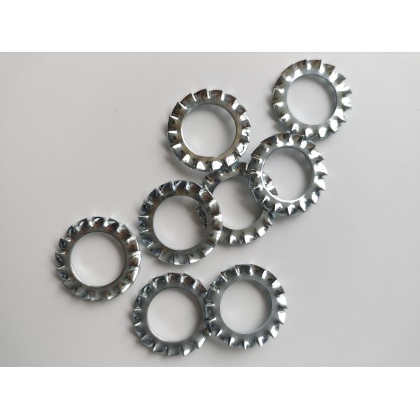 Buy Anti-loosening Mechanism Serrated Lock Washers External Teeth at wholesale prices