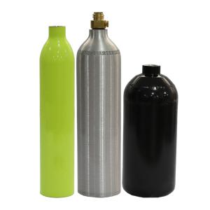 Quality ISO7866 AA7060 Aluminum Oxygen Cylinders 140mm 5L Durable for sale
