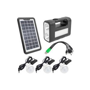 4500mAh Battery Solar Powered Lighting System Solar Emergency Lighting System