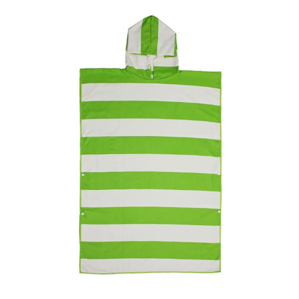 Buy Customized Striped Microfibre Hooded Beach Towel Poncho For Kids at wholesale prices