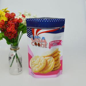 China customized hot sale custom print plastic food packaging bag with zipper on top on sale
