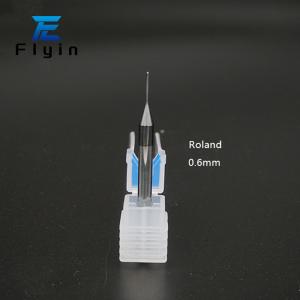 Silver Roland Dental Milling Burs 500 Tooth Service Life for Zirconia PMMA Wax