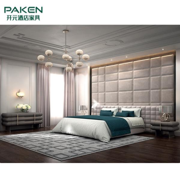 Buy Customize Luxury Villa Bedroom Furniture Fashion Bed at wholesale prices