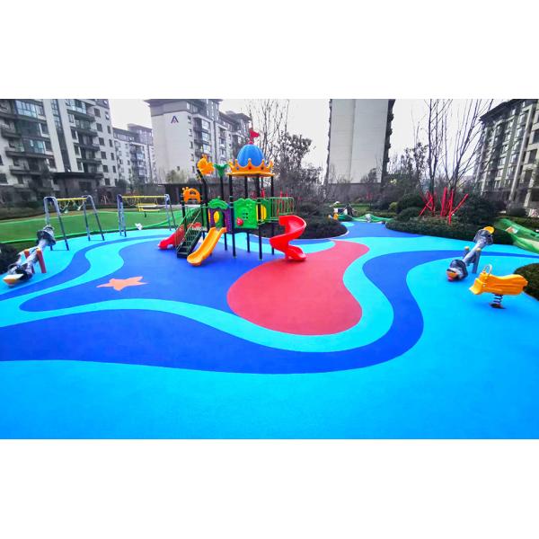 Buy Anti-Slip EPDM Playground Rubber Floor With UV Resistant Multicolors at wholesale prices