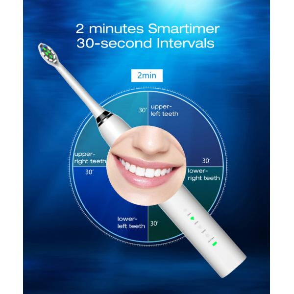 2000mAh Water Flosser Toothbrush IPX7 Waterproof Rechargeable For Home
