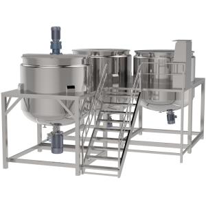 Three Layer Liquid Detergent Making Machine With Homogenizing Head Double