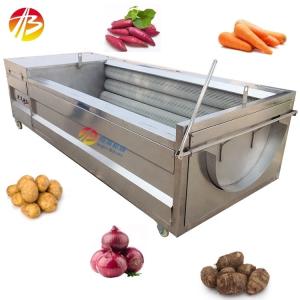 1850*880*760mm Commercial Brush Washing Peeling Machine for Taro Potato Onion