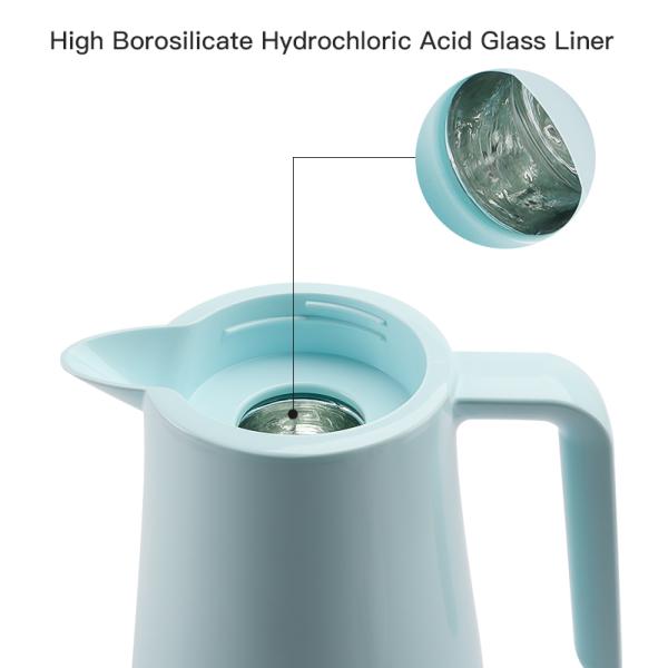 1.3L Tea Thermal Carafe Pot For Coffee Plastic Arabic Glass Refill Vacuum Flask