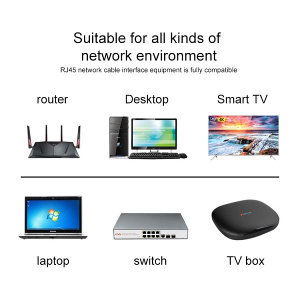 5.3MM Fiber Optic CAT5 Patch Cord Rj45 Utp Cat5e Ethernet Cable 3m