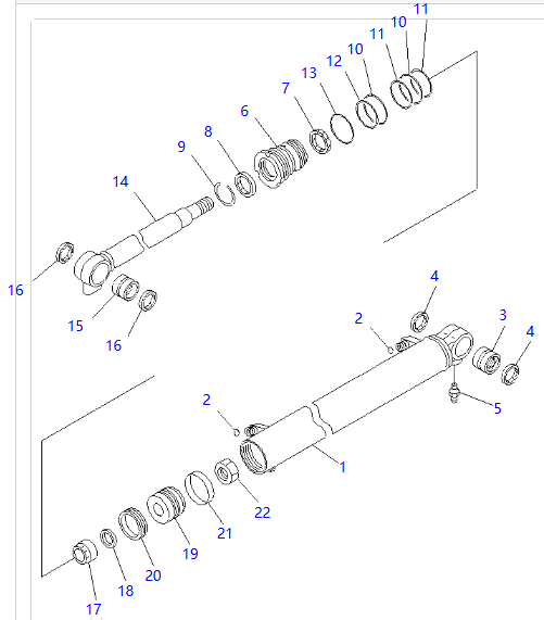 707-98-14780 7079814780 Seal Kit Boom Cylinder For KOMATSU Excavator PC20MR-2 PC20MR-2-A PC20MR-2-B PC26MR-3