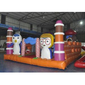 Giant Animal Playground Inflatable Children Bouncy Castle With Slide