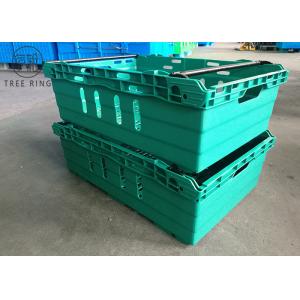 Perforated Sides Nestable Bale Arm Crate Trays Containers With Stacking Bars 590