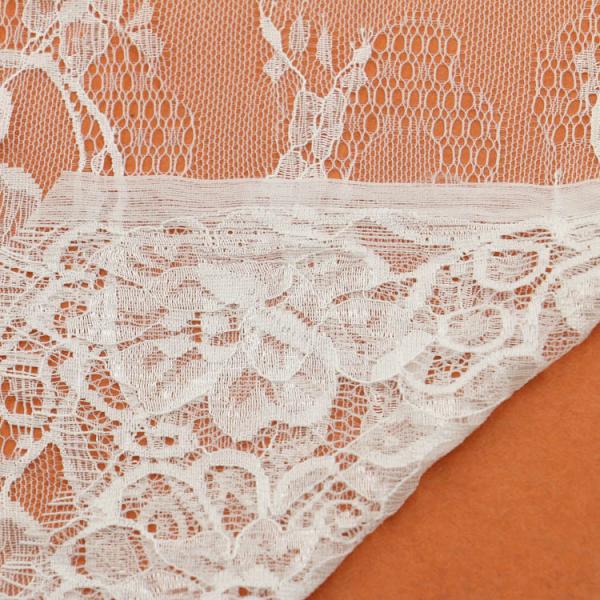 Beautiful Crochet Eyelash Lace Edge Ivory Black Color Double Side