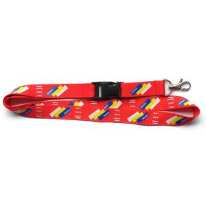 Quality Exquisite polyester neck lanyards for business events, screen printed logo, best value, for sale