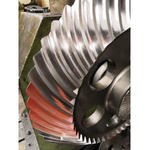 China 48T ISO 6-7 Grade Conical Spiral Helical Gear 14.117 Module with Left Helix Teeth on sale